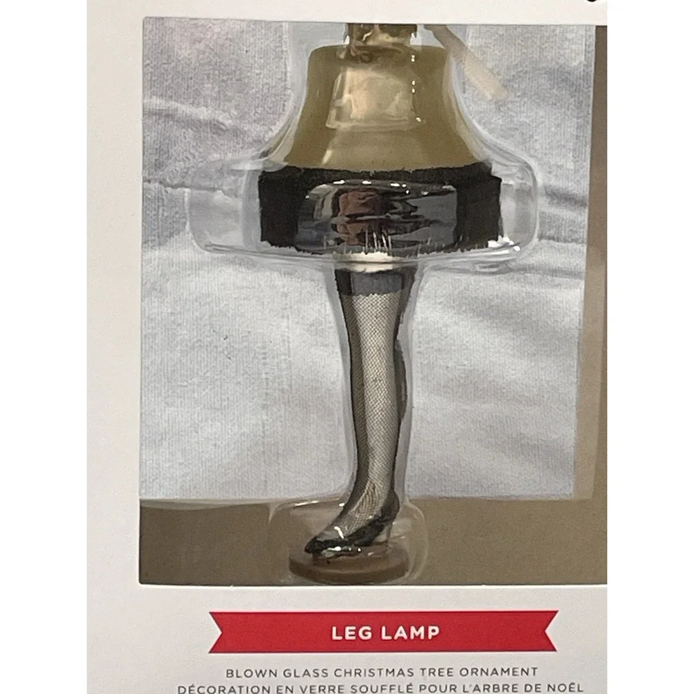 NEW Hallmark Blown Glass Christmas Ornament - A Christmas Story‎ - Leg Lamp